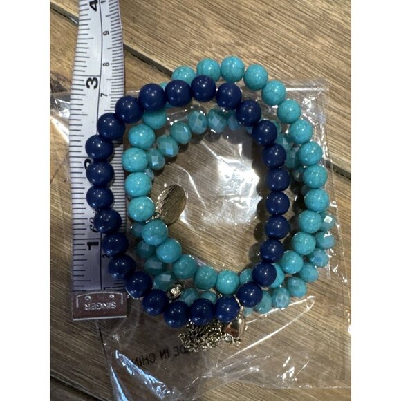 New Stack Beads Stretch Bangle Bracelet Chic Women Party Vacation Jewelry Gift - Picture 8 of 8